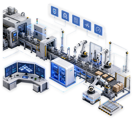 Production architecture layer illustration