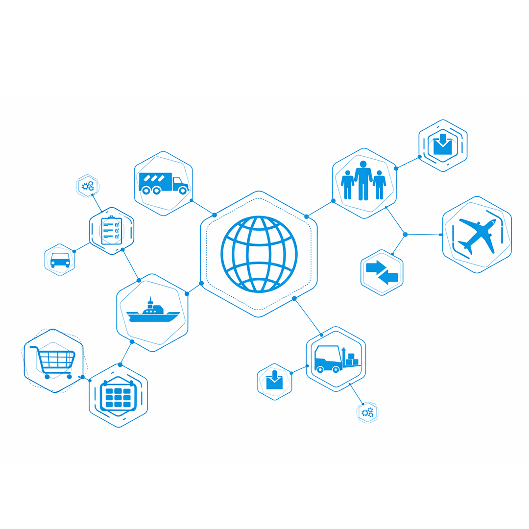 AI orchestrating supply chain operations with real time analytics, demand forecasting, and automated logistics coordination